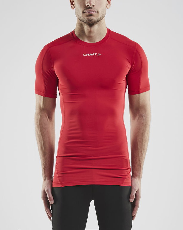 Craft Kompressions-Tshirt (enganliegend) Pro Contro Unterwäsche rot Herren